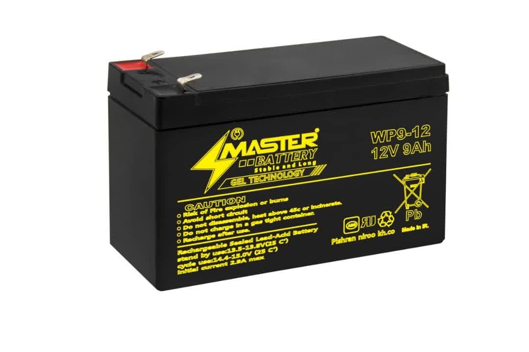 باتری سیلد اسید 12 ولت 9 آمپر مستر MASTER
