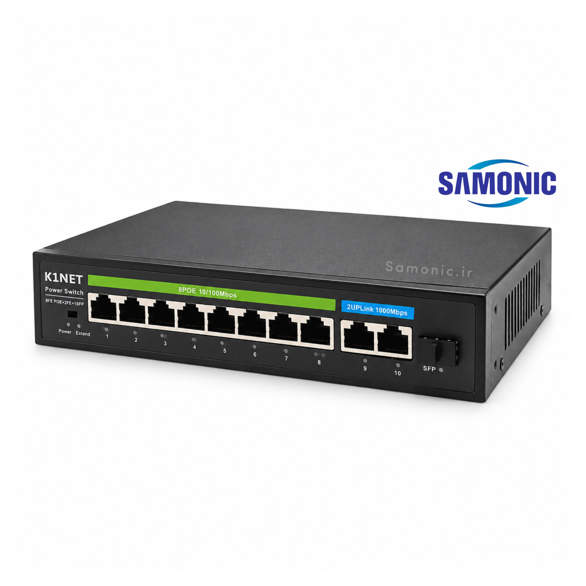سوئیچ PoE کی‌ وان نت مدل K1NET P8U21G