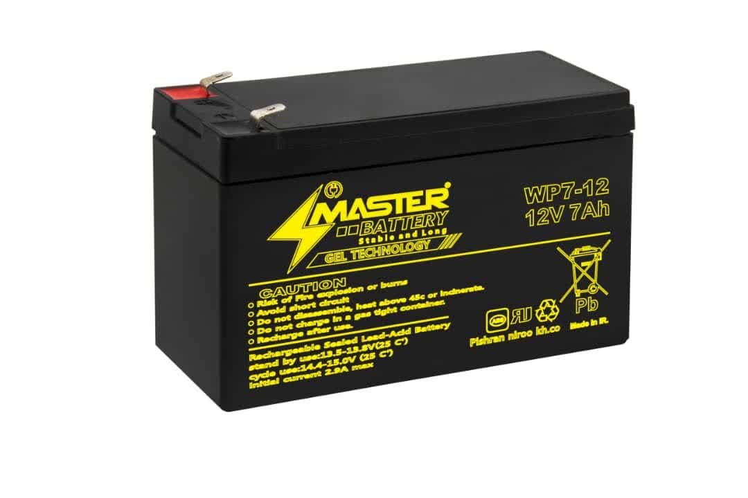 باتری سیلد اسید ۱۲ ولت ۷ آمپر مستر MASTER